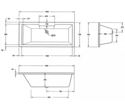Aqua Legend Square Single Ended Standard White Bath - Sizes Available -Burlington Shop M700 2020 10 26 7 49 53 626 1