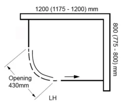 Aquaglass Plus Sphere 8mm Tinted Glass Offset Quadrant Enclosure -Burlington Shop M700 2020 11 13 14 45 19 29
