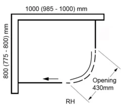 Aquaglass Plus Sphere 8mm Tinted Glass Offset Quadrant Enclosure -Burlington Shop M700 2020 11 13 14 46 27 545