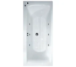 Aqua Oporto Square Rectangular Double Ended Whirlpool Bathtub