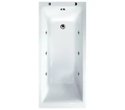 Aqua Medici Square Straight Single Ended Whirlpool Bath
