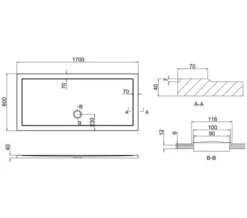 Crosswater Walk-In 35mm Acrylic Shower Tray -Burlington Shop M700 2020 11 26 6 53 0 120