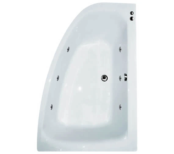 Aqua Cloud 1500 X 1000mm Offset Corner Whirlpool Bathtub 3 Aqua Cloud 1500 X 1000mm Offset Corner Whirlpool Bathtub - Image 3