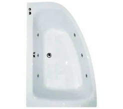 Aqua Cloud 1500 X 1000mm Offset Corner Whirlpool Bathtub