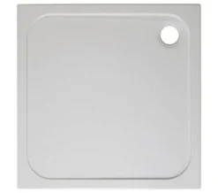 Crosswater Square 45mm White Stone Resin Shower Tray