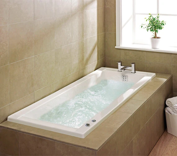 Aqua Atlanta Square Single Ended Whirlpool Bath 7 Aqua Atlanta Square Single Ended Whirlpool Bath - Image 7