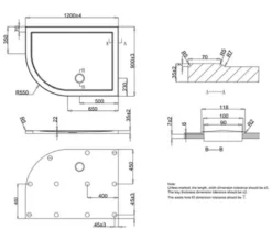 Crosswater Offset Quadrant 35mm Acrylic Shower Tray -Burlington Shop M700 2020 12 1 10 32 20 236