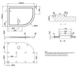 Crosswater Offset Quadrant 35mm Acrylic Shower Tray -Burlington Shop M700 2020 12 1 10 34 10 887