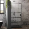 Aquaglass Velar 8mm Black Corner Entry Enclosure