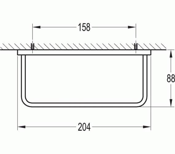 Flova Sofija Single Towel Rail 2 Flova Sofija Single Towel Rail - Image 2