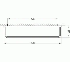 Flova Sofija Single Towel Rail 11 Flova Sofija Single Towel Rail -Burlington Shop M700 2020 12 14 10 11 43 895