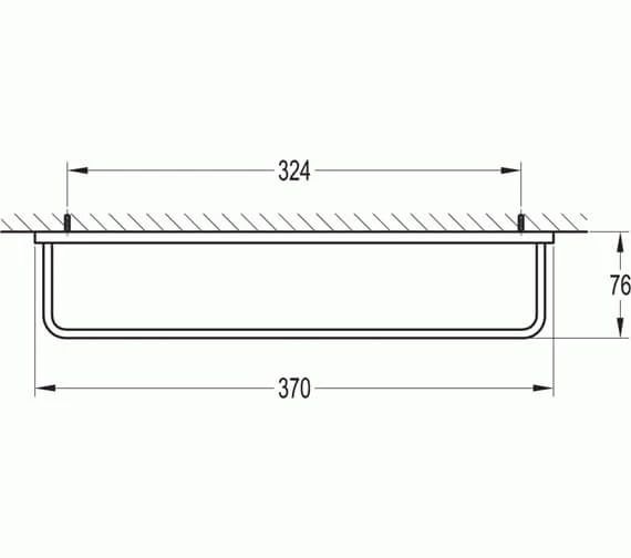 Flova Sofija Single Towel Rail 4 Flova Sofija Single Towel Rail - Image 4