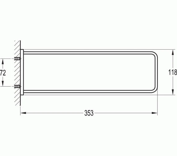 Flova Sofija Single Towel Rail 6 Flova Sofija Single Towel Rail - Image 6