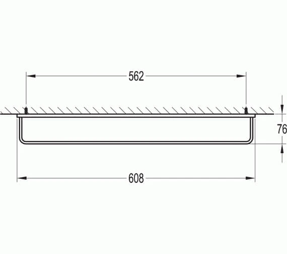 Flova Sofija Single Towel Rail 8 Flova Sofija Single Towel Rail - Image 8