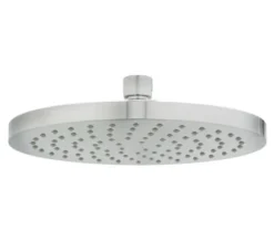 Deva Krome 200mm Fixed Chrome Shower Head With Swivel Joint