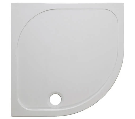 Crosswater Quadrant 45mm White Stone Resin Low Level Tray With Waste 1 Crosswater Quadrant 45mm White Stone Resin Low Level Tray With Waste