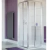 Lakes Classic Silver Frame Corner Entry Enclosure - CL1C075S