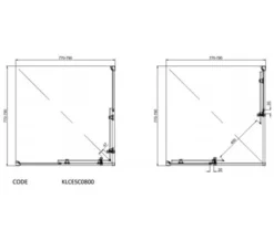 Crosswater Kai 6 Corner Entry 1900mm High Enclosure -Burlington Shop M700 2020 8 18 8 17 8 968