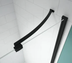 Merlyn Black Hinge Shower Door And Inline Panel -Burlington Shop M700 2020 8 8 8 48 45 860