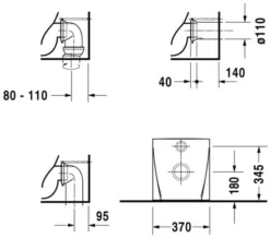 Duravit Starck 2 370 X 570mm White Floor Standing Toilet -Burlington Shop M700 2020 9 18 7 11 27 526