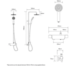 Aqualisa Midas 220 Chrome Bar Mixer Shower With Slide Rail Kit -Burlington Shop M700 2020 9 25 13 28 6 248
