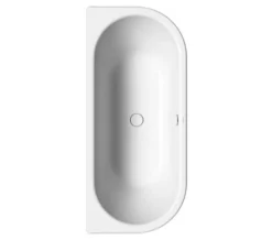 Kaldewei Avantgarde Centro Duo2 1800mm Back To Wall Steel Bath White