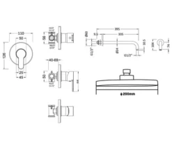 Nuie Arvan Chrome Manual Shower Valve -Burlington Shop M700 2021 11 12 8 13 14 340