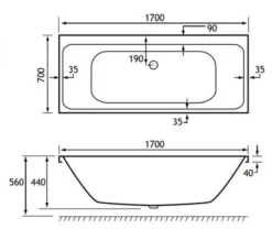 Joseph Miles Malin Beauforte Reinforced White Bath - Double Ended -Burlington Shop M700 2021 11 27 7 57 40 198 1