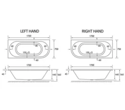 Joseph Miles Biscay Double Ended White 5mm Acrylic Bath -Burlington Shop M700 2021 11 27 9 20 36 662