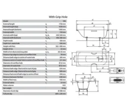 Kaldewei Advantage Saniform 1750 X 750mm Single Ended Steel Bath White -Burlington Shop M700 2021 11 3 12 4 4 223