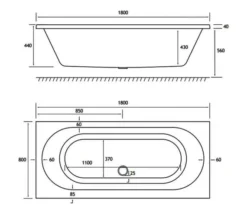 Joseph Miles Biscay Beauforte Reinforced Double Ended Straight Edge White Bath 10 Joseph Miles Biscay Beauforte Reinforced Double Ended Straight Edge White Bath -Burlington Shop M700 2021 12 14 11 16 9 388 1