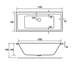Joseph Miles Portland Beauforte Reinforced Double Ended Rectangular White Bath -Burlington Shop M700 2021 12 15 10 33 50 571 1