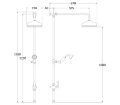 Hudson Reed Victorian Grand Rigid Riser Kit With Diverter -Burlington Shop M700 2021 2 16 7 27 20 739