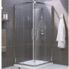 Lakes Classic Silver Semi Frame-less Corner Entry Enclosure - CLVC075S