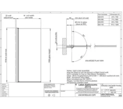 Lakes Coastline Alassio 700mm Hinged Walk-In Shower Screen -Burlington Shop M700 2021 2 25 8 18 4 769