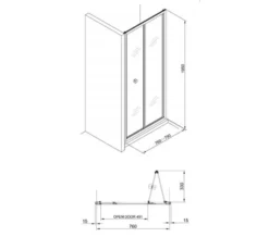 Crosswater Clear 6 1950mm Height Bi-fold Door -Burlington Shop M700 2021 3 15 10 34 0 868
