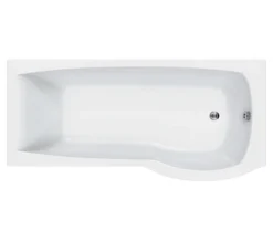 Roca Giralda Left Hand Acrylic White Shower Bath 1700 X 800mm - 1235L2000