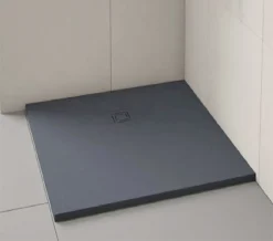 Merlyn TrueStone Square 900 X 900mm Shower Tray With Waste - Slate Black