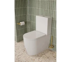 Saneux Uni Gloss White Close Coupled WC Pan With Cistern