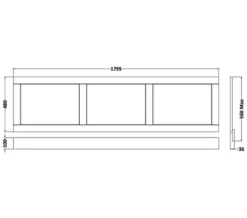 Hudson Reed Old London Bath Front Panel -Burlington Shop M700 2021 9 14 14 16 31 242