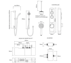 Aqualisa ISystem Smart Concealed Digital Shower Kit With Ceiling Shower Head -Burlington Shop M700 2021 9 21 11 9 49 596