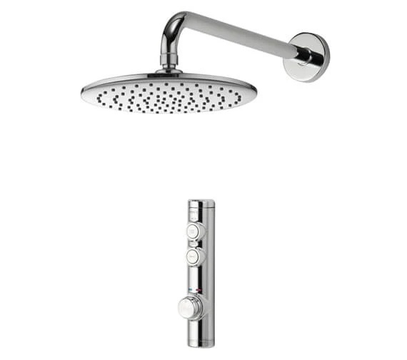 Aqualisa ISystem Concealed Digital Shower With Wall Fixed Shower Head - HP - Combi 2 Aqualisa ISystem Concealed Digital Shower With Wall Fixed Shower Head - HP - Combi - Image 2