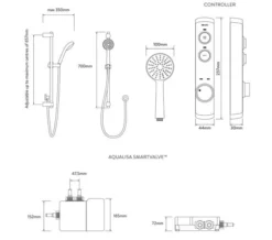 Aqualisa ISystem Smart Concealed Shower Valve With Kit -Burlington Shop M700 2021 9 21 9 24 6 717