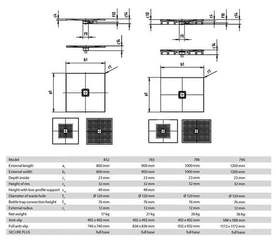 Kaldewei Avantgarde Conoflat Square Steel Shower Tray White 3 Kaldewei Avantgarde Conoflat Square Steel Shower Tray White - Image 3
