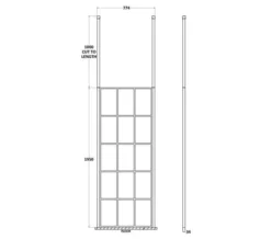 Hudson Reed Black Frame Shower Screen And Ceiling Post -Burlington Shop M700 2022 1 21 8 27 36 313