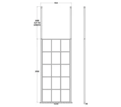 Hudson Reed Black Frame Shower Screen And Ceiling Post -Burlington Shop M700 2022 1 21 8 30 33 686