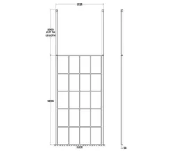 Hudson Reed Black Frame Shower Screen And Ceiling Post -Burlington Shop M700 2022 1 21 8 31 27 932