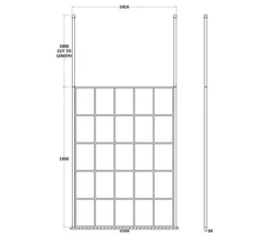 Hudson Reed Black Frame Shower Screen And Ceiling Post -Burlington Shop M700 2022 1 21 8 37 43 479