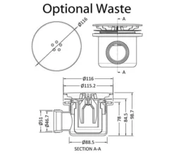 Hudson Reed Pearlstone 40mm Slimline ABS Acrylic Rectangular Shower Tray -Burlington Shop M700 2022 10 1 7 38 13 624
