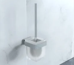 Duravit Karree Wall Mounted Chrome Brush Set - 0099571000